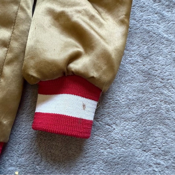Size 4 Vintage Chalk Line San Francisco 49ers Bomber Varsity Jacket - Picture 3 of 7